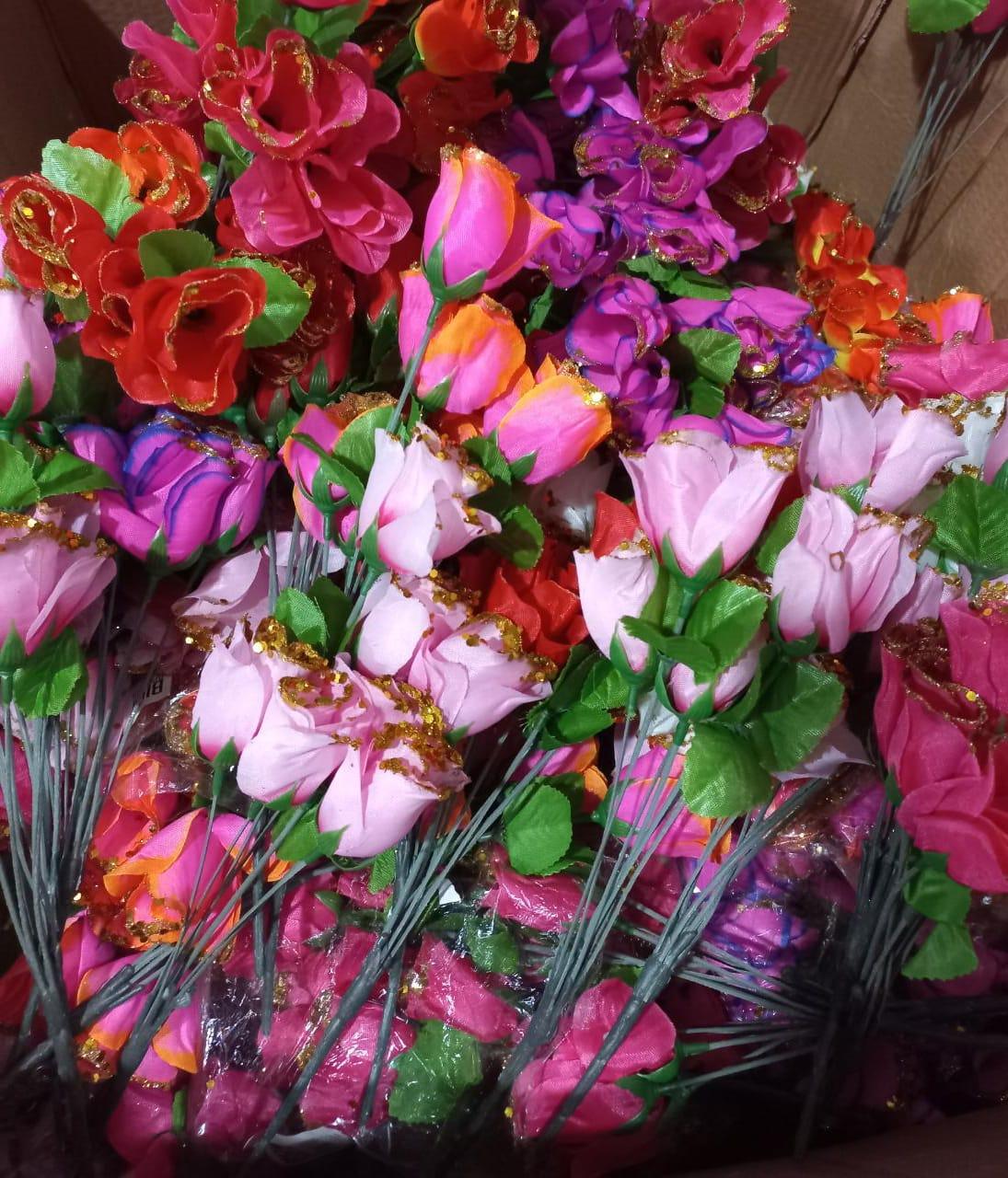 ORI.PIMPOLLOS X7 PCS C/BRILLO YW-3300        FLORES ARTIFICIALES RAMOS