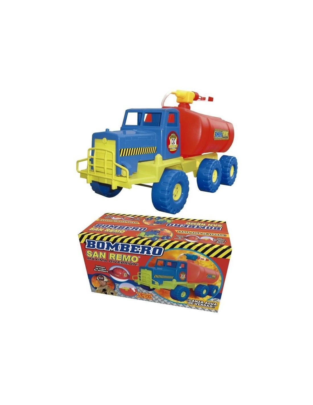 MAR-PLAST CAMIONES BOMBEROS C/LANZADOR  +CASCOS E/CAJA 132639 63X26X30CM