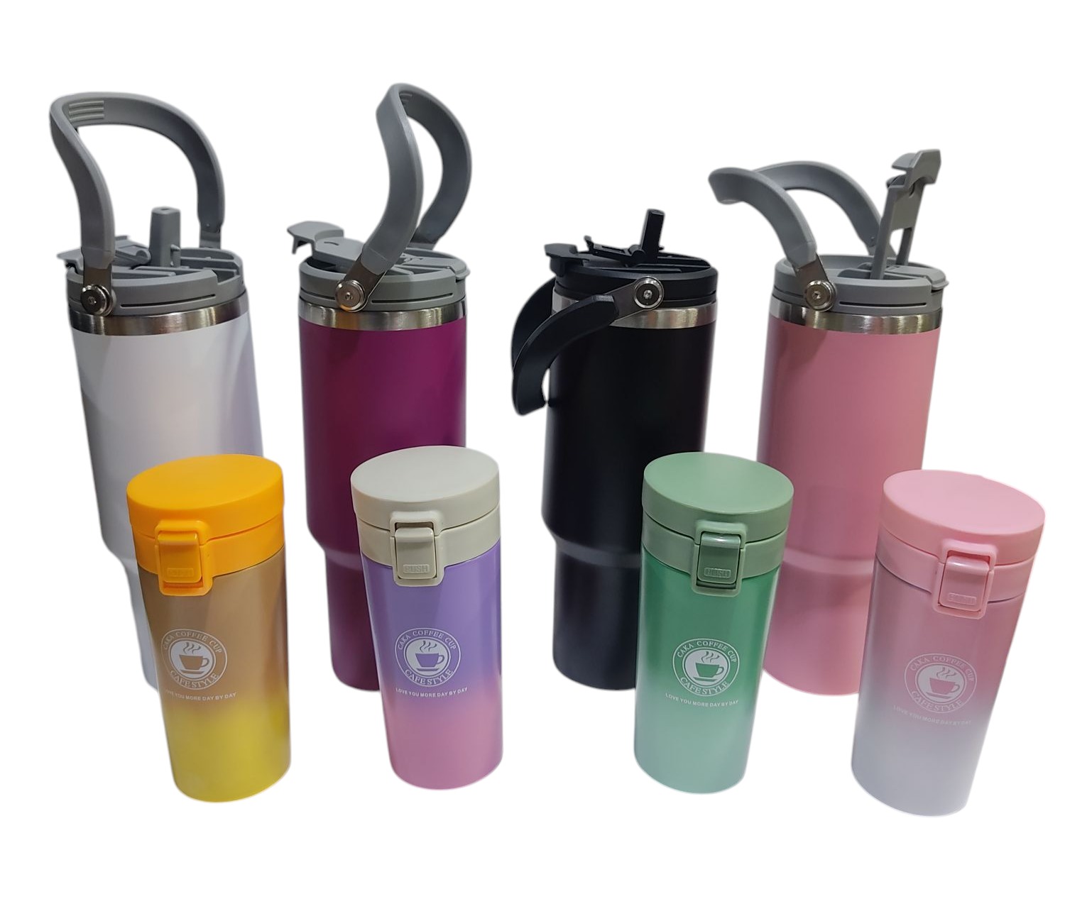 JARROS TERMICOS 1.2LT + VASOS TERMICOS 400ML ACERO INOX E/CAJA