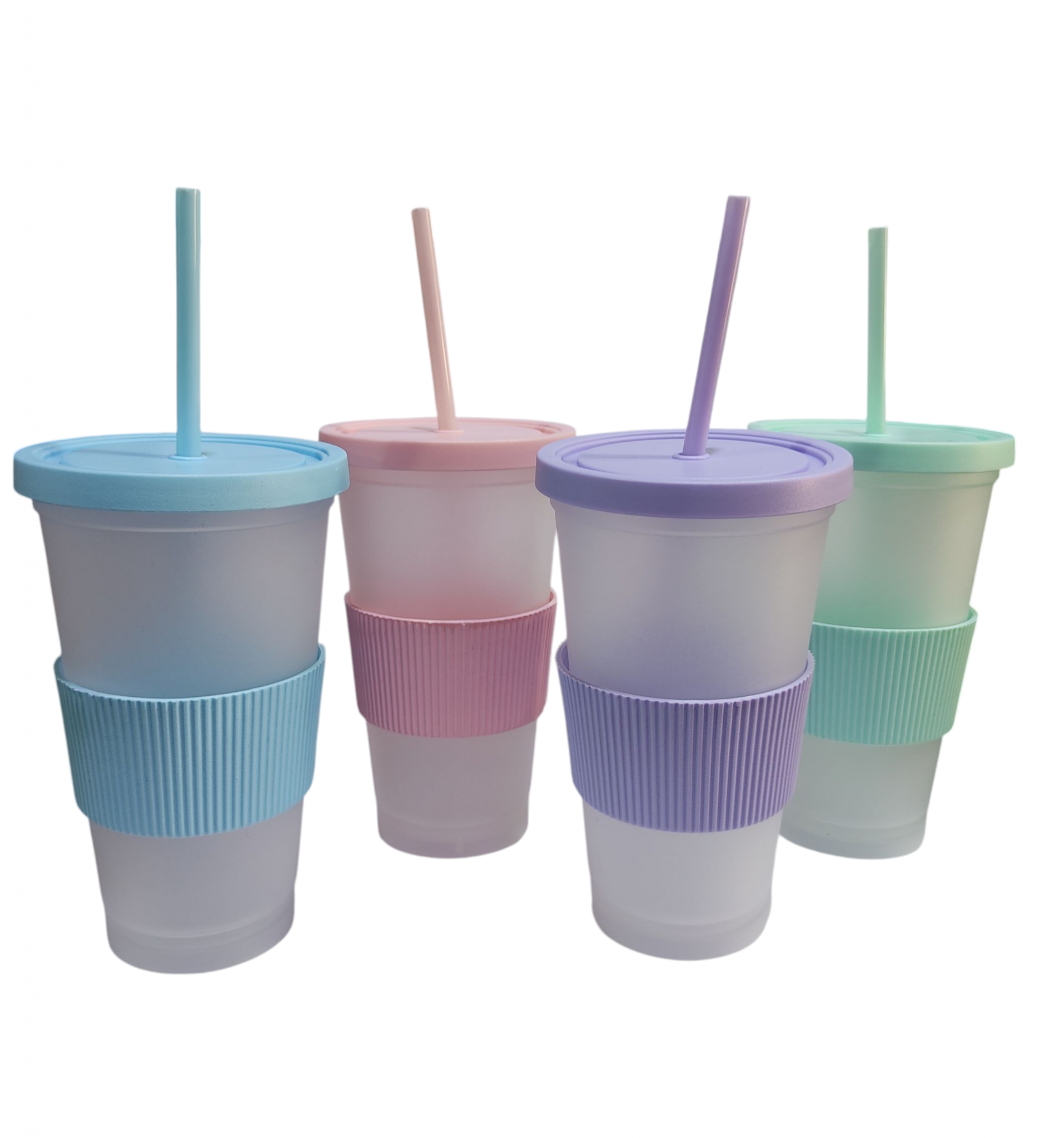 SUB.VASOS C/SORBETES + FAJA A1124