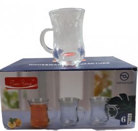 KK JARRITOS DE CAPUCHINOS X6U VIDRIO NS292271TAZAS DE CAFE 180CC
