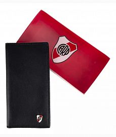 QM.BILLETERAS LARGA RIVER PLATE BILRP08 19X10X3CM E/CAJA UNISEX ORIGINAL C/CIERRE FUTBOL
