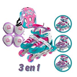 SB.ROLLER TINY 3EN1 RUEDA + KIT PROTE        CCION E/CAJA TALLES 30-33 / 34-37 12223