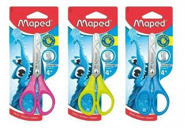 MAPED TIJERA ZURDO 13CM ESCOLAR 464310 X1    TIJERAS